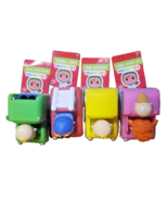 CoComelon MINI CARS ICE CREAM FIRE TRUCK SCHOOL BUS TRASH TRUCK All 4 NE... - $17.81