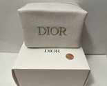 DIOR Beauty White Denim Cosmetic Makeup Bag Pouch - £36.51 GBP