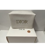 DIOR Beauty White Denim Cosmetic Makeup Bag Pouch - £36.41 GBP