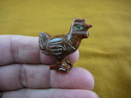 (Y-CHI-HE-1) HEN chicken carving SOAPSTONE stone figurine I love chicken... - £6.75 GBP