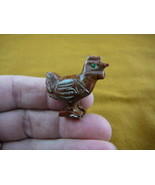 (Y-CHI-HE-1) HEN chicken carving SOAPSTONE stone figurine I love chicken... - $157.84 MXN