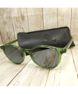 Eyebobs Clear Green Round Eyeglass FRAME ONLY w/Pouch, Case Closed 2419 ... - $39.55