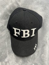 FBI Strap Back Hat Cap Black One Size Fits Most - £12.04 GBP
