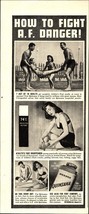 1946 Mennen Quinsana Athlete&#39;s Foot Powder woman wearing bra panties Print Ad d7 - £19.27 GBP