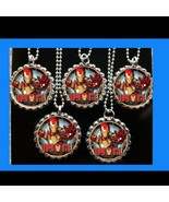 Ironman Iron man  10 necklaces necklace party favors loot bag birthday g... - £9.00 GBP