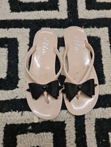 Ella Nude And Black Rose Rubber Slippers For Women Size 36eur - £0.91 GBP