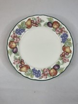 Vintage  Epoch &quot;Market Day&quot; Fruit Pattern Dinner Plates 10 1/2&quot; Set Of 4 - $37.36