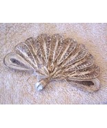 Vintage Peacock-like Pin, 900 Silver Filigree Jewelry from Bali Indonesi... - $92.95