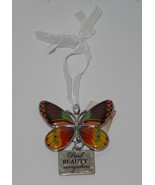 Butterfly Christmas inspirational Ornament &quot;Find Beauty Everywhere&quot; - $180.63 MXN