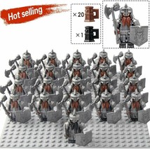 21Pcs Dwarf warriors Army The Hobbit The Battle of the Five Armies Minifigures - £25.91 GBP