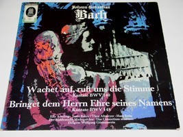 J. S. Bach Kantaten BWV 140 And 148 Record Album Germany Import EMI Odeo... - $49.99