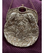 1900’s Original Antique Beaded Jeweled Purse Bag Gold Made In France By ... - $273.66 CAD