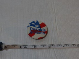 Dukakis Bentsen flag election pin back button president presidential cam... - £12.13 GBP