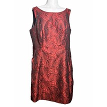 Luxe by Carmen Marc Valvo Womens Size 20W Rose A-line Dress Sleeveless - £23.25 GBP