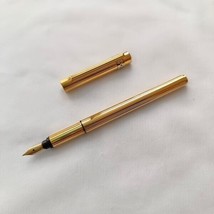 Must de Cartier Gold Plated, 18kt Nib Fountain Pen Made in France - $417.27
