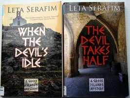 Lot 2 Leta Serafim Greek Islands Mystery When Devils Idle~The Devil Takes Half - £10.20 GBP