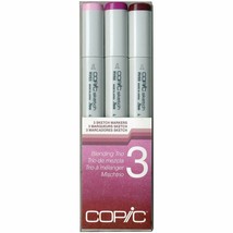 Copic Sketch Blending Trio Markers Set of 3 Red Violet  RV63 RV66 and RV69 NEW - £10.94 GBP
