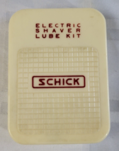 SCHICK ELECTRIC SHAVER LUBE KIT VINTAGE SHAVING LIDDED BOX WITH MIXED ITEMS - £11.79 GBP