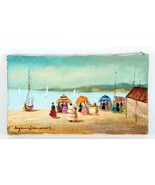 Untitled Paisaje Marino Por Suzanne Demarest, Pintura Al Óleo en Lienzo,... - $17,566.04 MXN