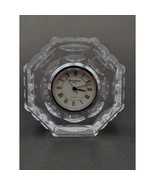 Waterford Crystal Octagonal Ireland Travel Desk Clock 2.75&quot; - $39.99