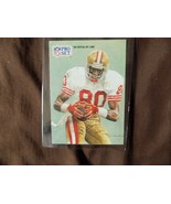 1991 pro set jerry rice portrait card by merv corning 49ers raiders #379... - $2.99