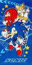 Sonic the Hedgehog Kids Beach Towel Measures 27 x 54 inches - £13.37 GBP