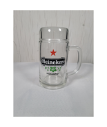 Vtg Heineken Red Star Beer 20 Oz .5L Glass Mug 6" Stein Tankard Holland ... - $3.95