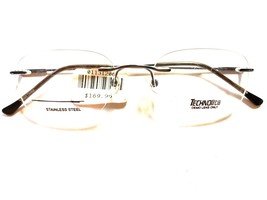 Technolite Eyeglasses Frames TLD 701 GM Gray Rectangular Rimless 50-19-140 - $39.60