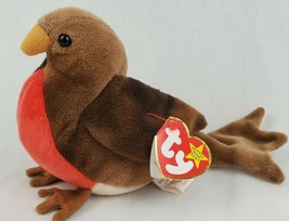 Early the Robin Ty Beanie Baby Three Tag Errors Retired Rare 1997 1998 Excellent - £11.45 GBP
