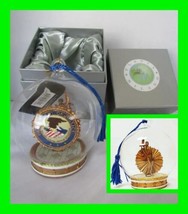 Unique DOJ Department Of Justice  3D Christmas Globe Ornament ~ Very Detailed  - £77.76 GBP