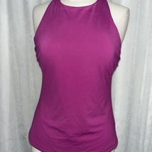 Athleta Pink Athletic Tank Top built in bra size 38B/C Hook back - $23.76