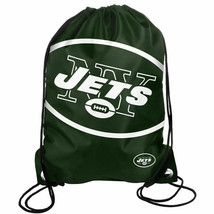 New York Jets NFL Big Logo DrawString Backpack Backsack Bag - $11.26