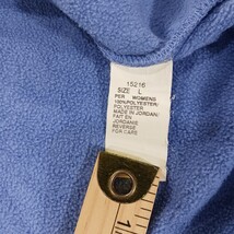 Woolrich John Rich And Bros Women's Blue Full Zip Fleece Jacket Pockets Size L image 4
