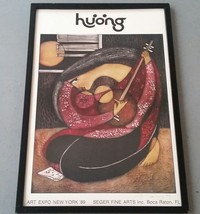 1989 Hand Signed HUONG Art Expo Poster - Seger Fine Arts Boca Raton Florida - £167.38 GBP