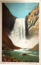 Great Fall, Yellowstone National Park vintage postcard 1929 - £10.22 GBP