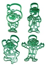 Leprechauns Cheery Irish St Patricks Day Set of 4 Cookie Cutters USA PR1571 - £9.56 GBP