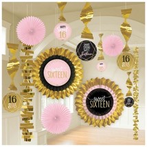 Sweet 16 13 Pc Room Decorating Kit Birthday - £16.56 GBP