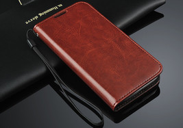 Luxury Real Leather Flip Case Wallet Cover Samsung Galaxy S4 Mini I9190 - £21.20 GBP
