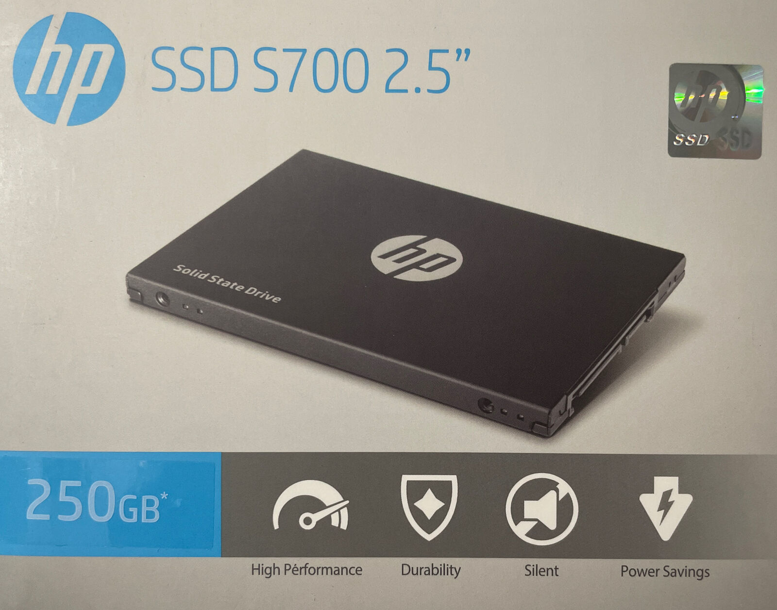 HP 250GB S700 2.5" SATA III 3D NAND Internal Solid State Drive SSD 2DP98AA New - £31.36 GBP