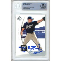 Jake Peavy San Diego Padres Auto 2005 SP Authentic Card #45 Signed BAS Auth Slab - £62.92 GBP
