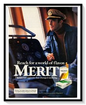 Merit Cigarettes Print Ad Vintage 1984 Magazine Tobacciana Advertisement... - $9.70