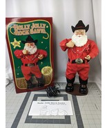 Christmas Fantasy Holly Jolly Rock Santa Animated Figure 1999 - $69.95