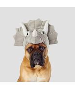 NEW Triceratops Dinosaur Dog Halloween Costume Hat Headpiece size XL gray - £7.82 GBP