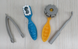 Play-doh Dr Doctor Drill &amp; Fill replacement pieces toothbrush mirror tweezers + - £5.47 GBP