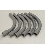Pack of 6 3/4 In. 90-Degree Schedule 40 PVC Belled End Standard Radius E... - $14.60