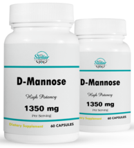 2 Pack D-Mannose, relief and cleanse urinary tract bladder-60 Capsules x2 - £56.05 GBP