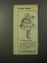 1954 Georg Jensen Fashion Ad - For young vacationers - $18.49