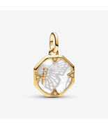 14K Gold-Plated ME Pearlescent Butterfly Medallion Charm  763366C01 - $22.63 CAD