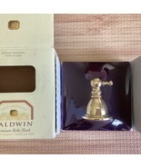 Vintage BALDWIN Premium Robe Hook Polished Brass 3835-030 - NEW - $27.06 CAD