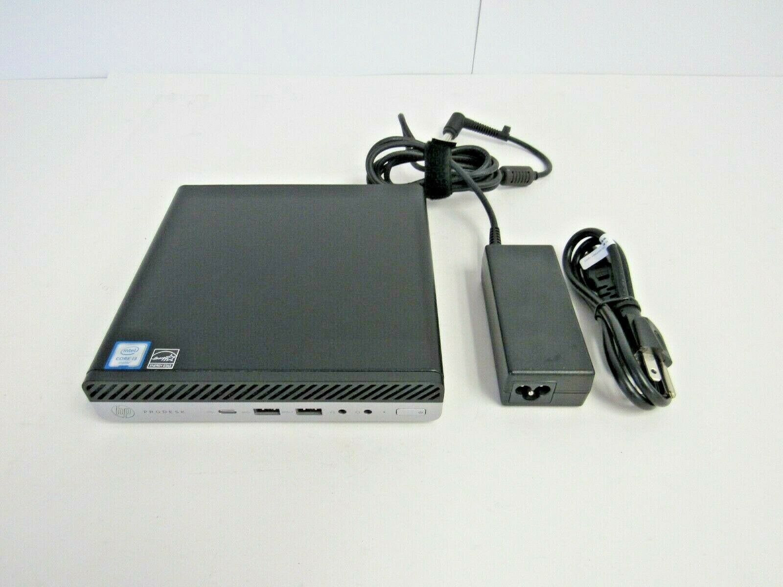 Primary image for HP ProDesk 800 G3 Mini i3-6100T 8GB DDR4 500GB 6Gbps HDD Win 10 Pro w/ AC   66-4